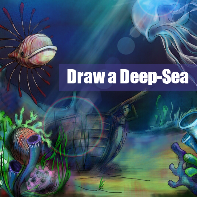 Preparing for Descent StepbyStep Deep Sea Drawing Tutorial